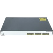 تصویر سوئیچ سیسکو مدل WS-C3750G-12S-S استوک Cisco WS-C3750G-12S-S 12Port Switch Stock