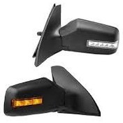 تصویر آینه بغل پراید راهنمادار - یخی / راننده 