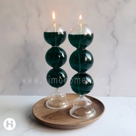 تصویر شمع پیرکس سه حبابی 