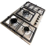 تصویر اجاق گاز صفحه ای هاکان مدل اجاق گاز رومیزی صفحه استیل مدل بوش ترموکوبل دار 