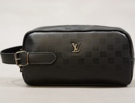 تصویر کیف دستی مردانه ال وی لویی ویتون دو زیپ مشکی (LV Louis Vuitton) 