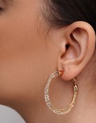 تصویر گوشواره ژوپینگ با نگین الماس خاص و لاکچری 