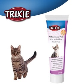 تصویر مالت پلاس بچه گربه تریکسی برای گوارش حساس با مولتی ویتامین 100 گرم Trixie Cat Malt Plus JUNIOR 100g