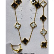 تصویر سرویس ونکلیف نگین دار برند استیل 