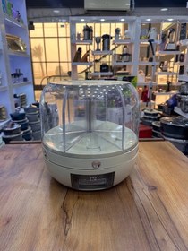 تصویر جا حبوباتی گرد چرخشی ۶ خانه اکرولیک نشکن 