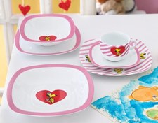 تصویر سرویس چینی زرین 1 نفره کودک اسنوپی صورتی (5 پارچه) Zarin Iran Quattro Pink-Snoopy 5 Pieces Porcelain Kid Dinnerware Set