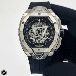 تصویر ساعت هابلوت کهکشانی جدید نقره ای Hublot sang bleu هابلوت ( Hublot )