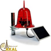 تصویر چراغ دکل چشمک زن خورشیدی سری C 