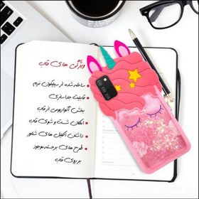 تصویر قاب گوشی موبایل سامسونگ Galaxy A03s و A02s فانتزی طرح یونیکورن ( تک شاخ ) 