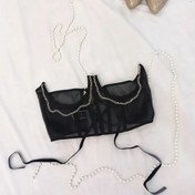 تصویر بوستیه کرست توری طرح زیر سینه 