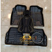 تصویر روکش صندلی پژو پرشیا قدیم طرح طبی پک کامل پارچه جودون برزنت سنگین 