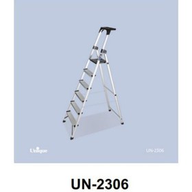 تصویر نردبان 6 پله آلومینیومی 2306 یونیک 6-step aluminum ladder 2306 yunique