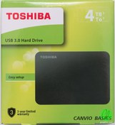 تصویر هارد اکسترنال توشیبا مدل Canvio Basics ظرفیت ۳۲۰ گیگابایت 