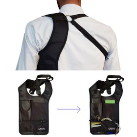 تصویر کیف پاسپورتی جلیقه ای دیکمپ مدل TRAVEL-004 Dicamp vest passport bag