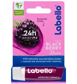 تصویر بالم لب لابلو labello مدل BLACK BERY حجم 4.8 گرم آلمان به سفارش عربستان مرطوب کننده و بالم لب