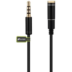 تصویر کابل افزایش صدا 4 پل مدل ELEVEN طول 1.5متر 3.5mm Male to Female 4 Poles Audio Extension Cable Adapter 1.5m ELEVEN