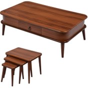 تصویر میز پذیرایی مدل MA16 مجموعه 4 عددی کاتن مدل 100028 