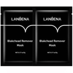 تصویر پک 2 عددی ماسک بینی مدل چای سبز و آلوئه ورا لنبنا Lanbena Blackhead Rimover Mask 2Pcs