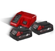 تصویر شارژر و باطری میلواکی آمریکا Milwaukee M18NRG M18NRG-202 