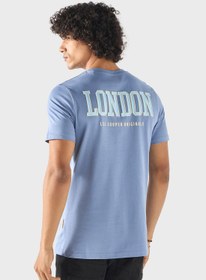 تصویر تی‌شرت گردن‌گرد با طرح گرافیکی برند lee cooper Graphic Print Crew Neck T-Shirt