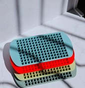 تصویر قالب یخ مکعبی سیلیکونی رنگی 