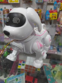 تصویر عروسک سگ رباتیک چراغ دار 