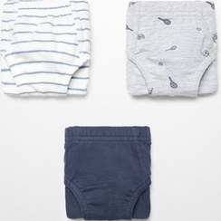 تصویر ست پیژامه پسرانه مانگو بیبی فاق نرمال بدون آستین طرح دار | MANGO Baby 57064413 