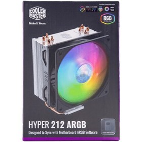 تصویر فن خنک کننده FAN COOLER MASTER HYPER 212 ARGB STOCK FAN COOLER MASTER HYPER 212 ARGB STOCK