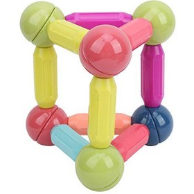 تصویر بازی ساختنی طرح مگنت 25 عددی مدل MAGNETIC STICKS 