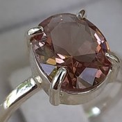 تصویر انگشتر نقره دستساز با سنگ الکساندریت به همراه قابلیت تغییر رنگ (A.1145) 