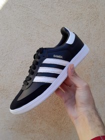 تصویر سامبا مشکی سفید adidas samba