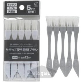 تصویر برس مخصوص تمیز کردن فضاهای باریک 5 عددی ساخت ژاپن WH & GY tearing brush 5p