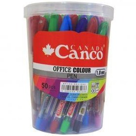 تصویر Canco پک 50 عددی خودکار رنگی - سری آفیس 