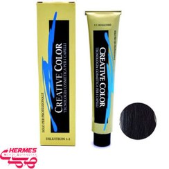 تصویر رنگ مو کریتیو شماره 1/1 رنگ مشکی پر کلاغی حجم 100 میلی لیتر 