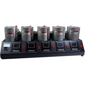 تصویر دستگاه چاپ لیوان (ماگ) 5 تایی سابلیمیشن مدل 5قالب رومیزی 