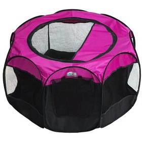 تصویر پارک برزنتی سگ و گربه زاریکس مدیوم 8 ضلعی Zarix Dog Exercise Playpens with Zipper, Door Top& Cover Floor