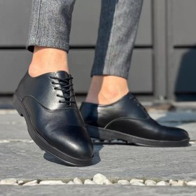 تصویر کفش مردانه مشکی کد 24990 men's shoes