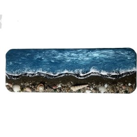 تصویر جاکلیدی دیواری رزینی طرح دریا و ساحل Resin Wall Keyholder - Beach & Ocean Design