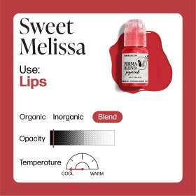 تصویر رنگ تتو پرمابلند SWEET MELISSA 