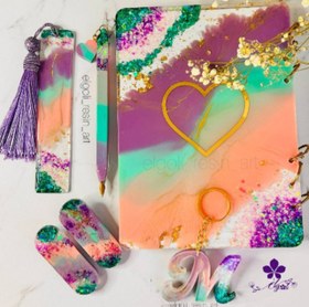 تصویر دفتر حلقه ای(سایز A5) - طرح 