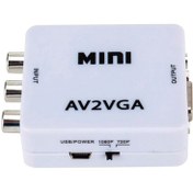 تصویر تبدیل VGA به AV وی نت مدل V_COVGA2AVM به همراه صدا 