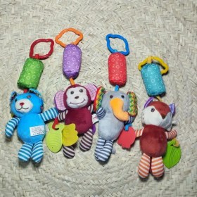 تصویر آویز کریر و تخت جغجغه ایی دندانگیر دار earth mama 