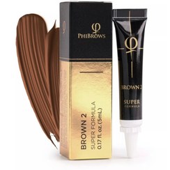 تصویر رنگ تتو فیبروز Phibrows Brown 2 Super Formula 