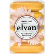 تصویر صابون کوچک الوان Elvan مدل Spring Love بسته 5 عددی (50 گرمی) 