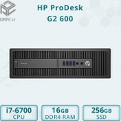 تصویر مینی کیس اچ پی HP ProDesk G2 600 - Cpu i7 6700 + Ram 16GB DDR4 + SSD 256GB مینی کیس کارکرده اچ پی با پردازنده اینتل Core i7 نسل ششم