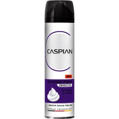 تصویر فوم اصلاح کاسپین مدل Sensitive Skin حجم ۲۰۰ میلی لیتر 