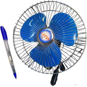 تصویر پنکه گیره دار Oscillating مخصوص خودرو 6 اینچ 12 ولت Clip fan for car