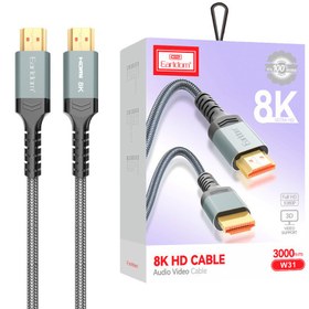 تصویر کابل HDMI 8K ارلدام ET-W31 طول 3 متر Earldom ET-W31 3m HDMI Cable