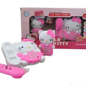 تصویر اسباب بازی مدل تلفن همراه موبایل طرح کیتی کد 300362 