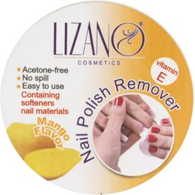 تصویر پد لاک پاک‌کن مدل Mango بسته 24 عددی لیزانو Lizano Mango model nail polish remover pad, pack of 24 pieces